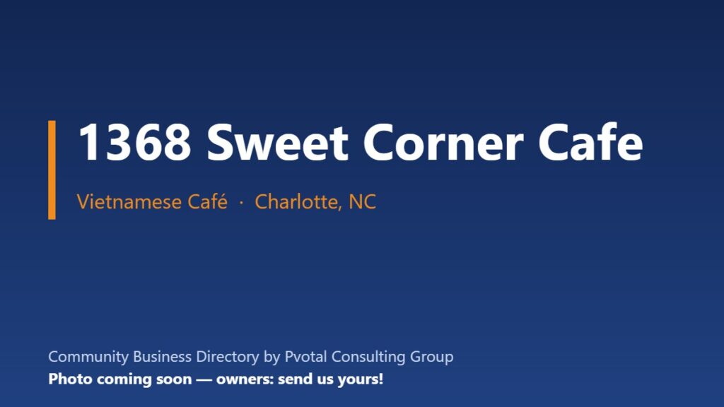 1368 Sweet Corner Cafe