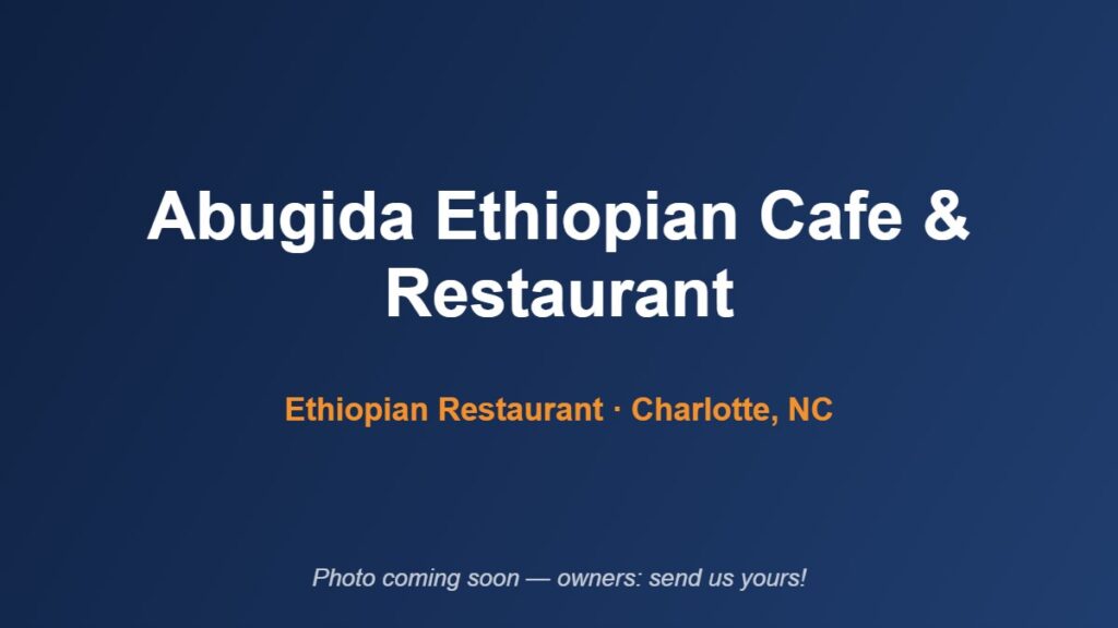Abugida Ethiopian Cafe & Restaurant