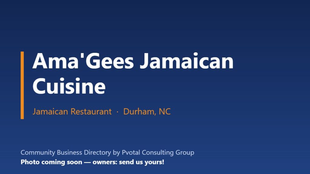 Ama’Gees Jamaican Cuisine