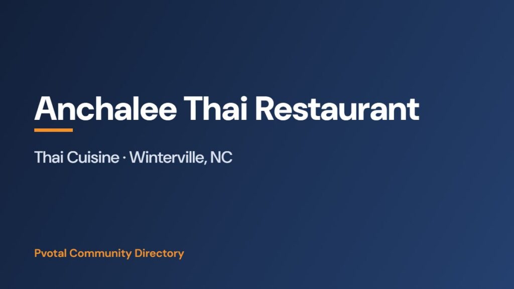 Anchalee Thai Restaurant