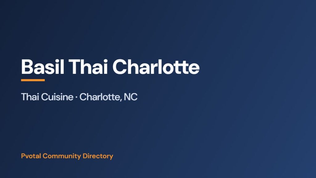 Basil Thai Charlotte