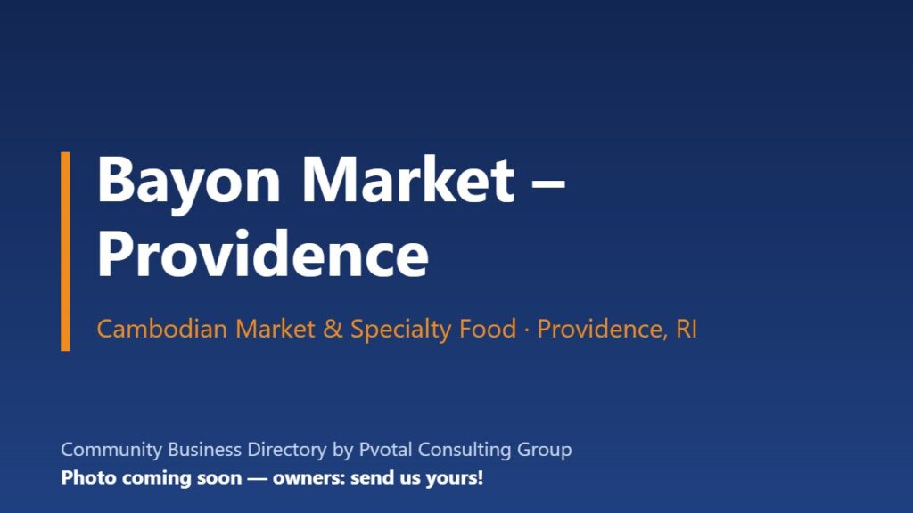 Bayon Market – Providence