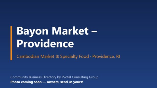 Bayon Market – Providence