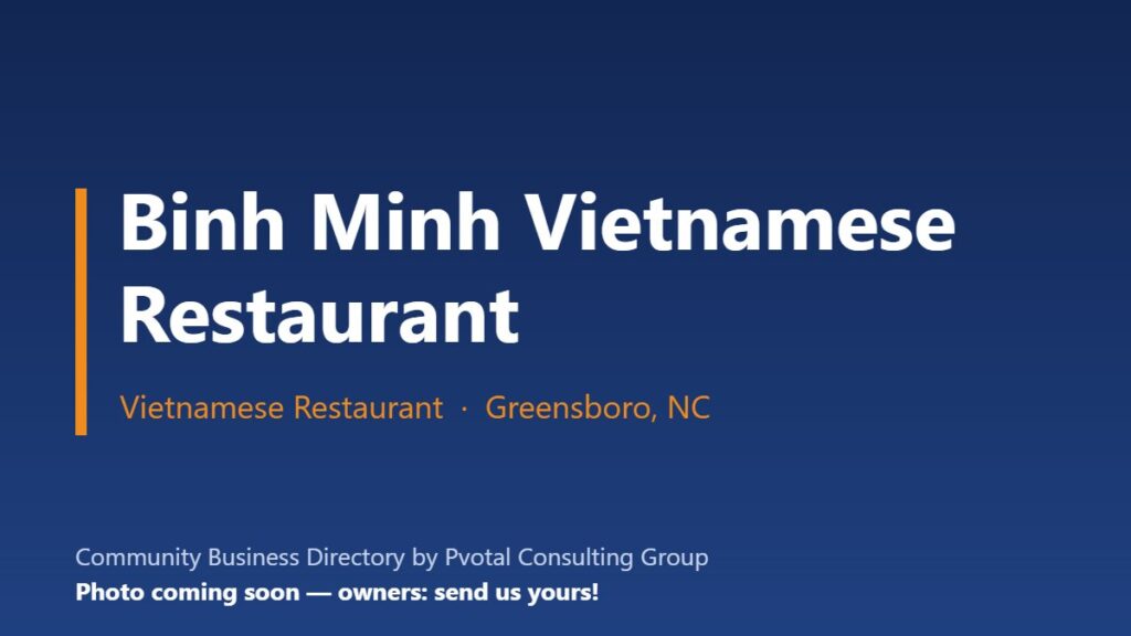 Binh Minh Vietnamese Restaurant