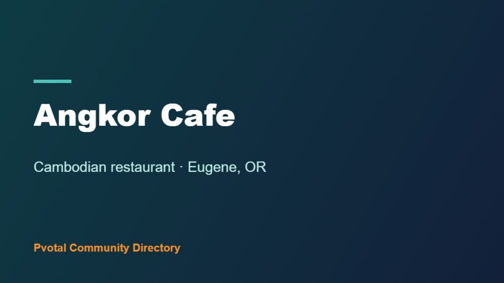 Angkor Cafe