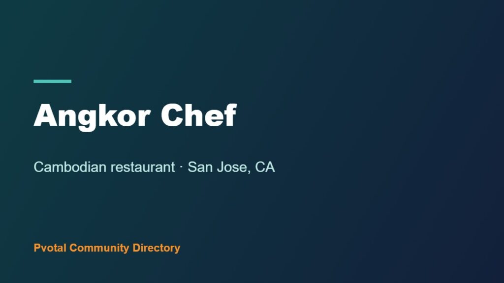 Angkor Chef