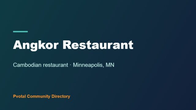 Angkor Restaurant