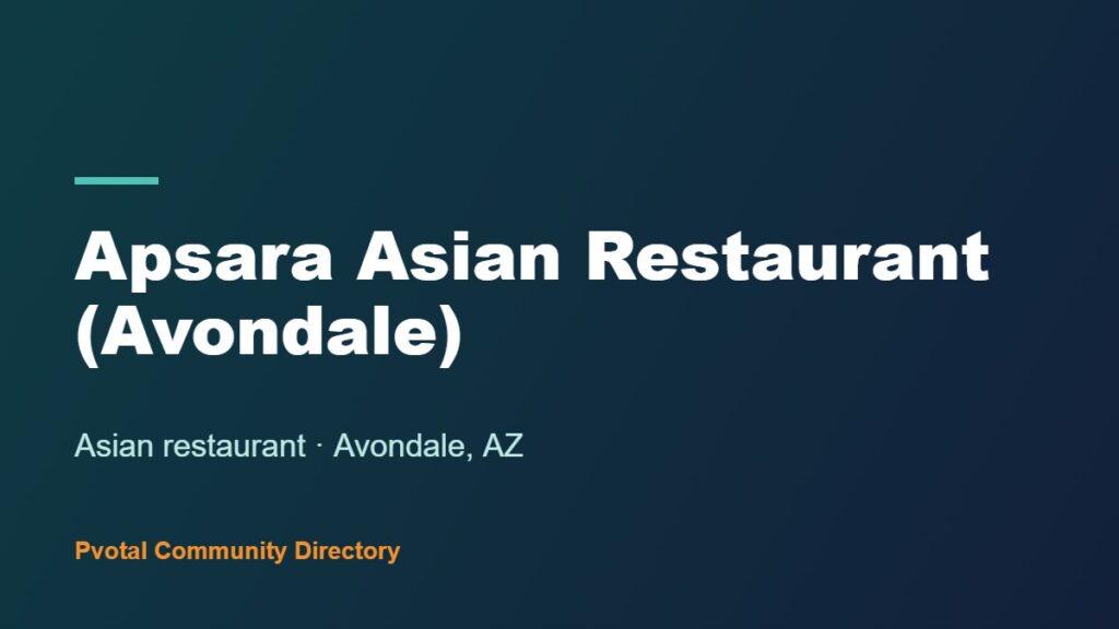 Apsara Asian Restaurant (Avondale)