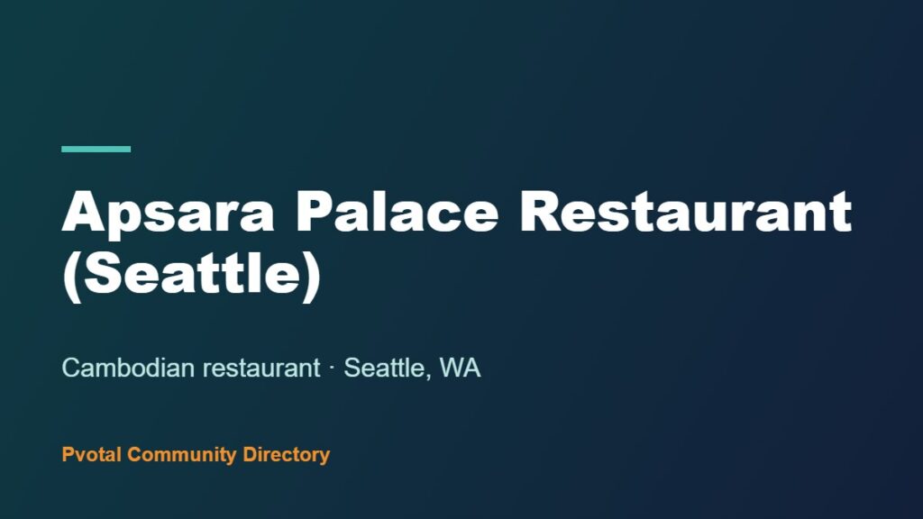 Apsara Palace Restaurant (Seattle)