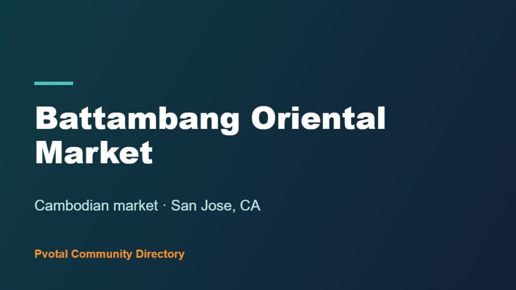 Battambang Oriental Market