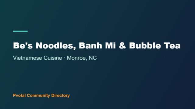 Be's Noodles, Banh Mi & Bubble Tea