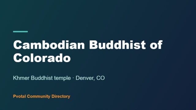 Cambodian Buddhist of Colorado