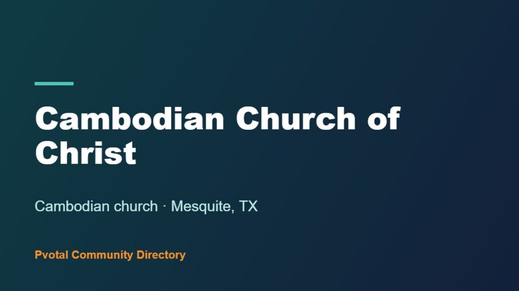 Cambodian Church of Christ