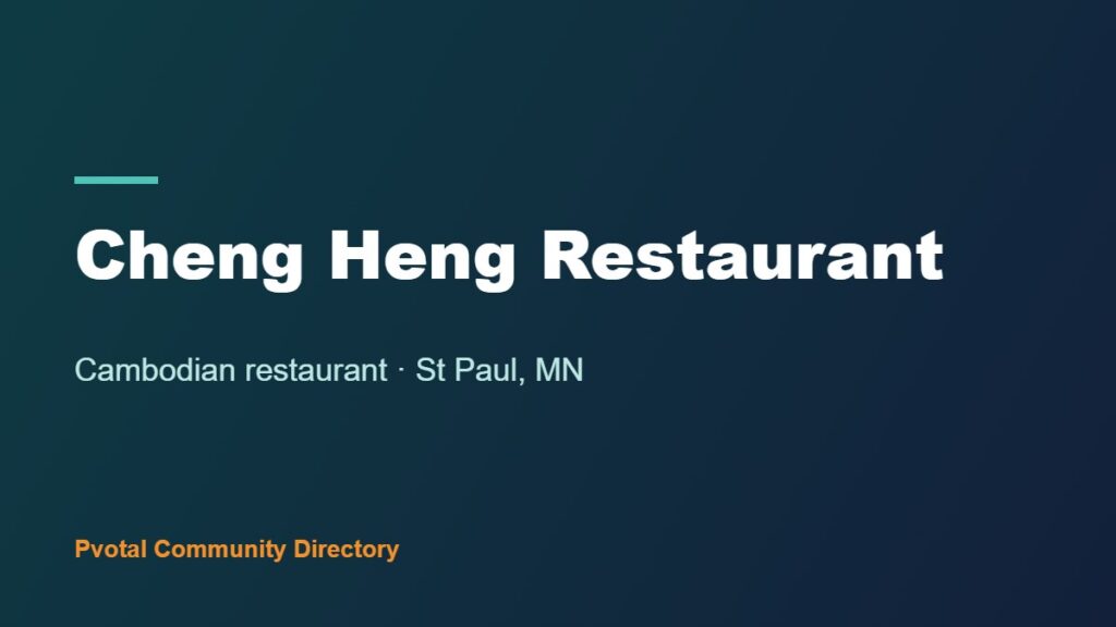 Cheng Heng Restaurant