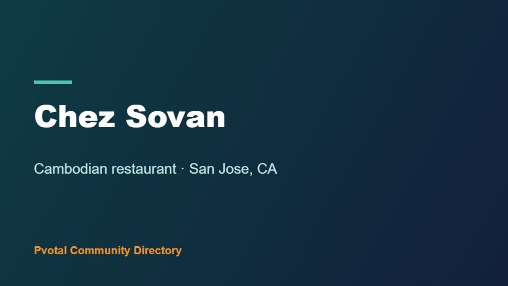 Chez Sovan