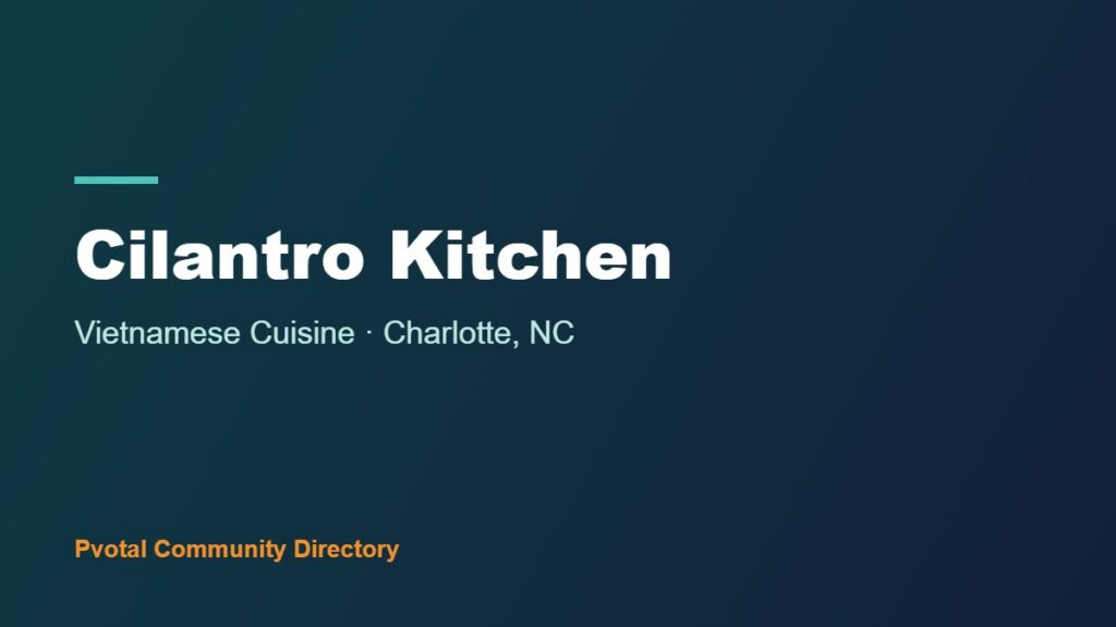 Cilantro Kitchen