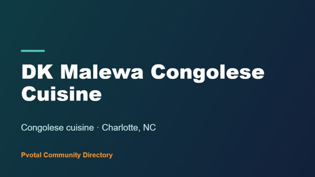 DK Malewa Congolese Cuisine