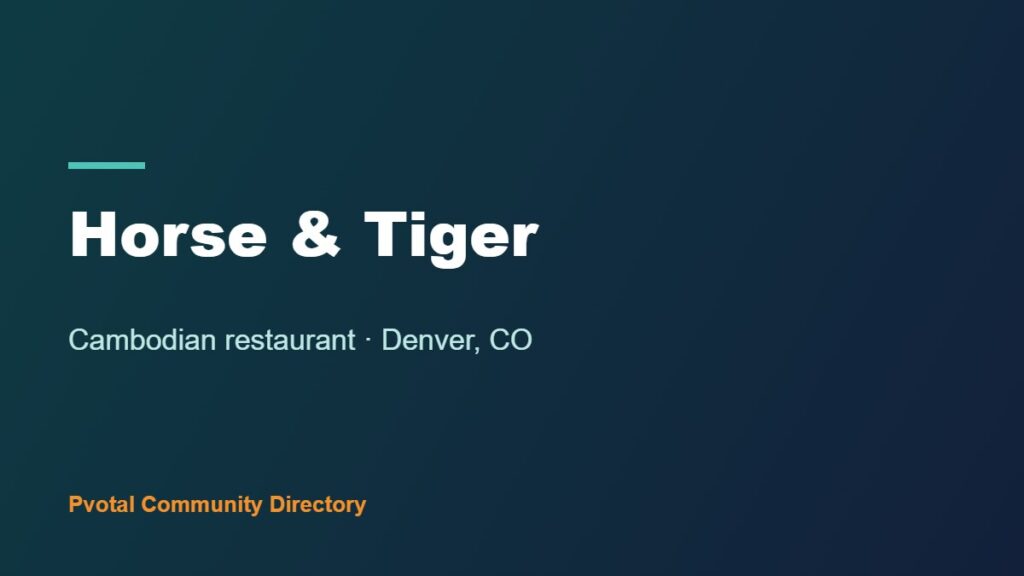 Horse & Tiger