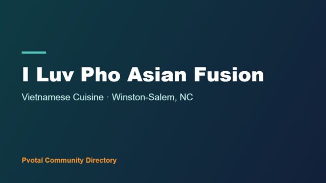I Luv Pho Asian Fusion