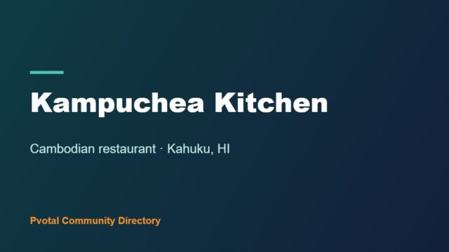 Kampuchea Kitchen