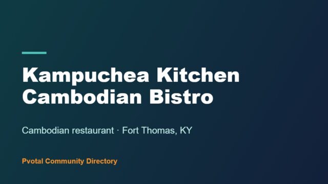 Kampuchea Kitchen Cambodian Bistro