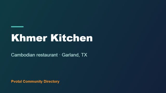 Khmer Kitchen