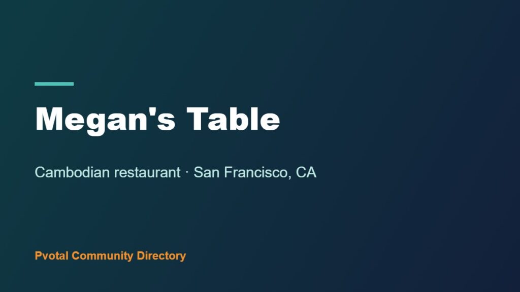 Megan's Table