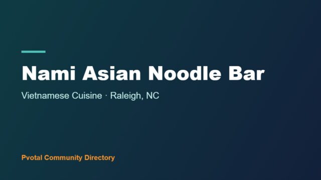 Nami Asian Noodle Bar