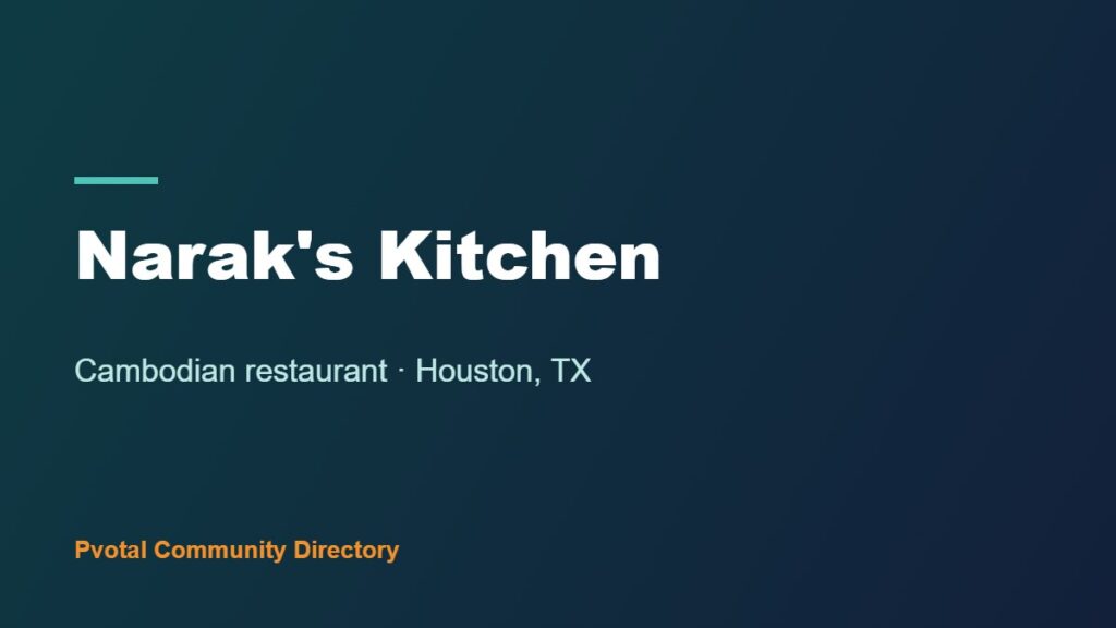Narak’s Kitchen