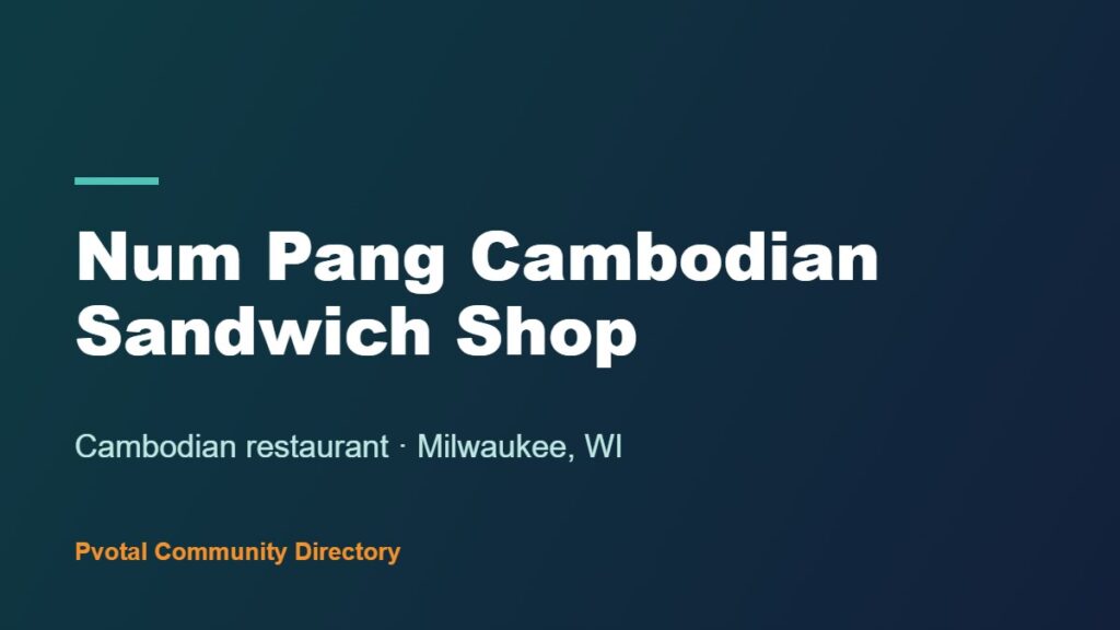 Num Pang Cambodian Sandwich Shop