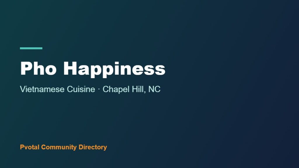 Pho Happiness