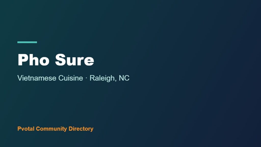 Pho Sure