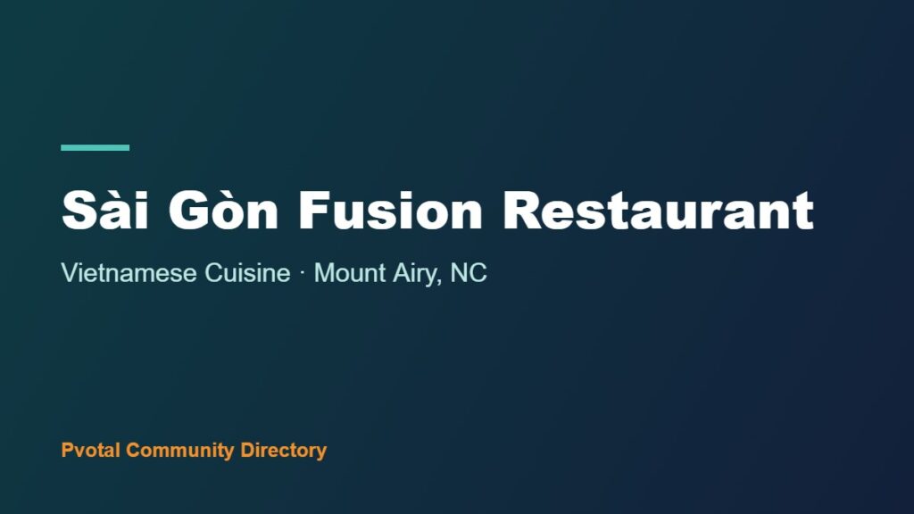 Sài Gòn Fusion Restaurant
