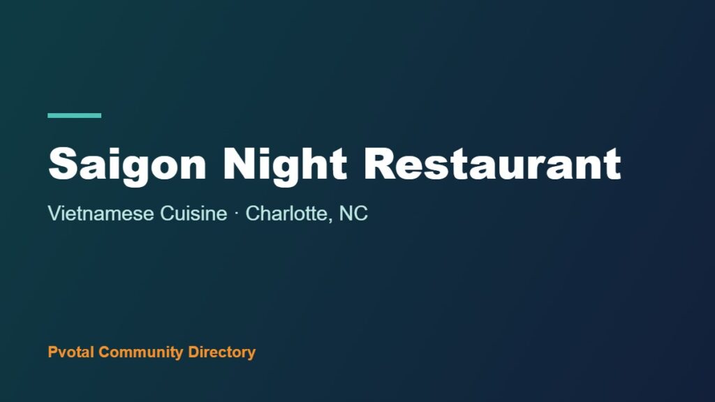Saigon Night Restaurant