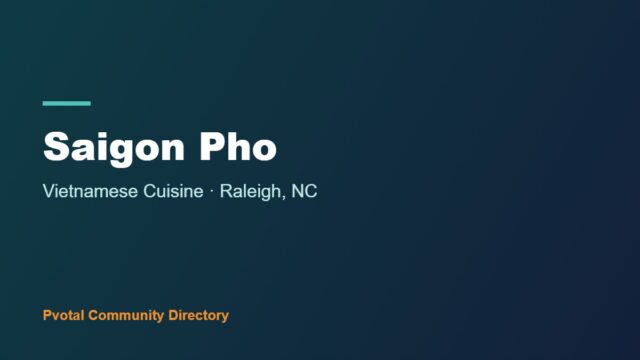 Saigon Pho