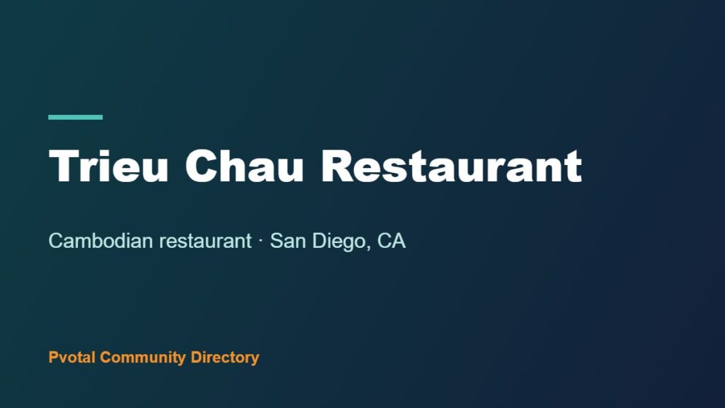 Trieu Chau Restaurant