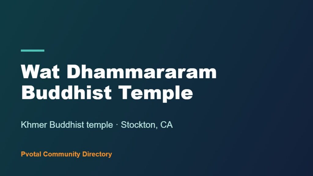Wat Dhammararam Buddhist Temple
