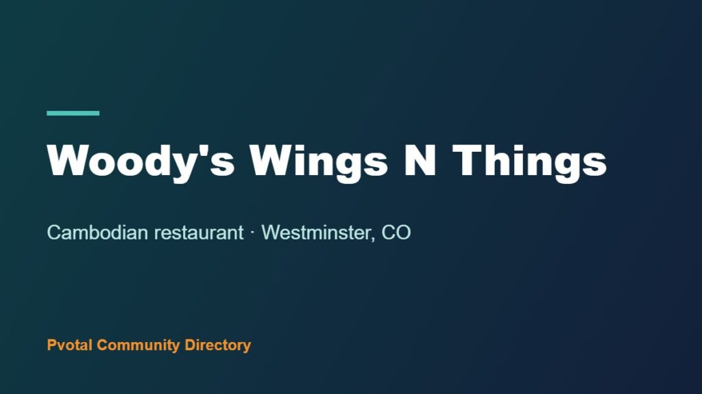 Woody's Wings N Things