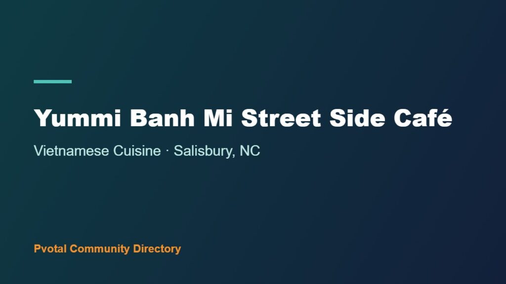 Yummi Banh Mi Street Side Café