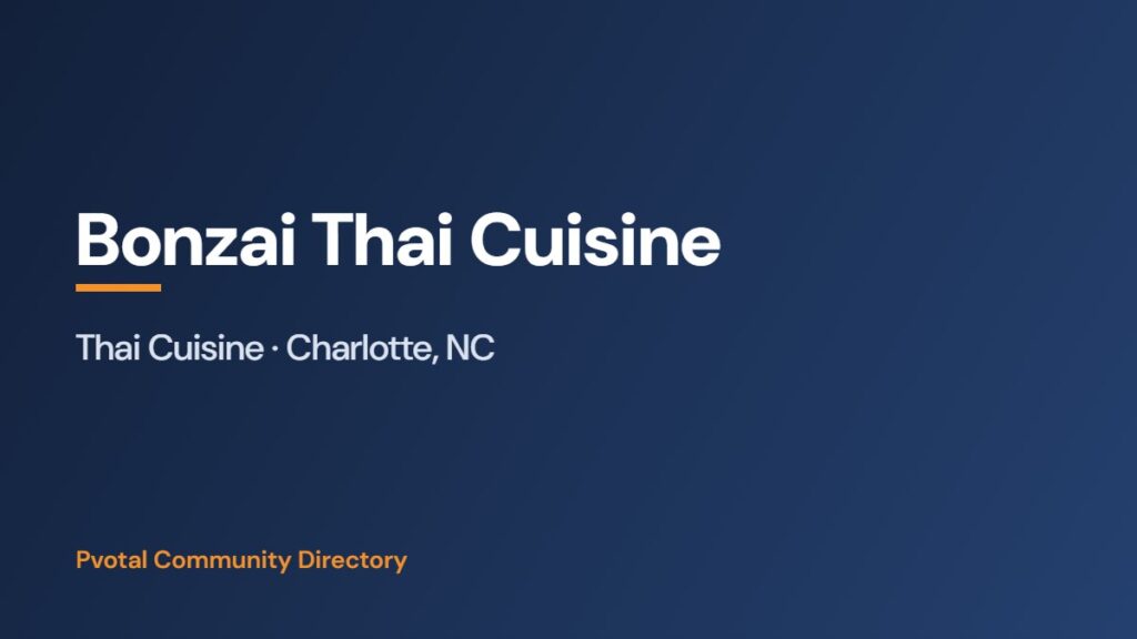 Bonzai Thai Cuisine