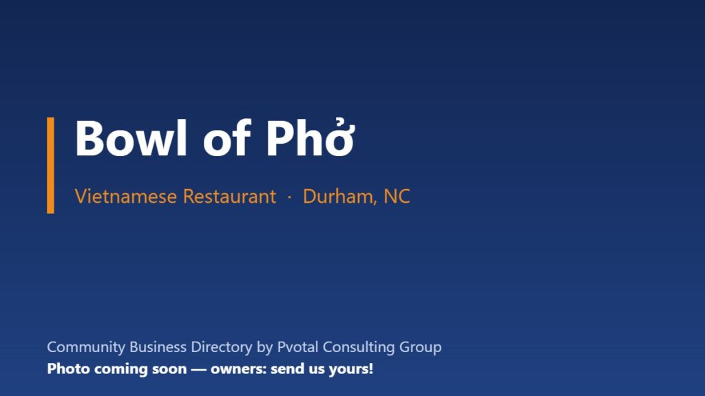 Bowl of Phở