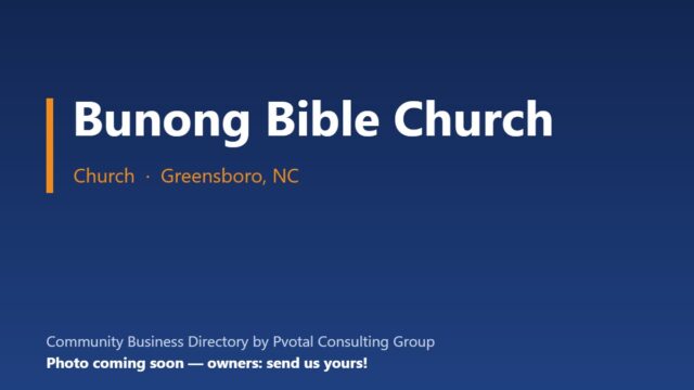 Bunong Bible Church, Greensboro NC