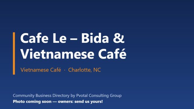 Cafe Le – Bida & Vietnamese Café