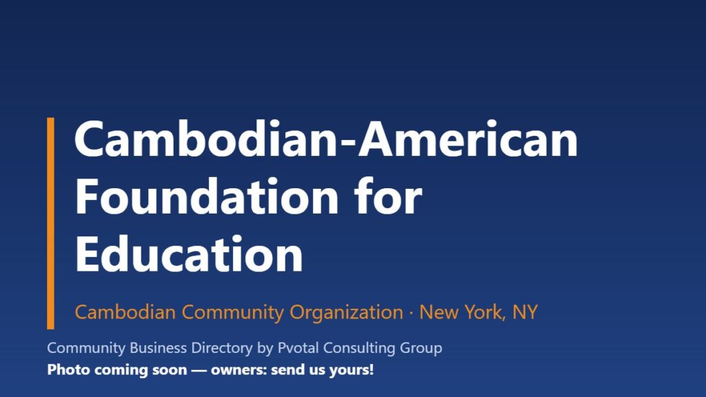 Cambodian-American Foundation for Education