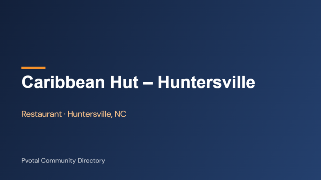 Caribbean Hut – Huntersville