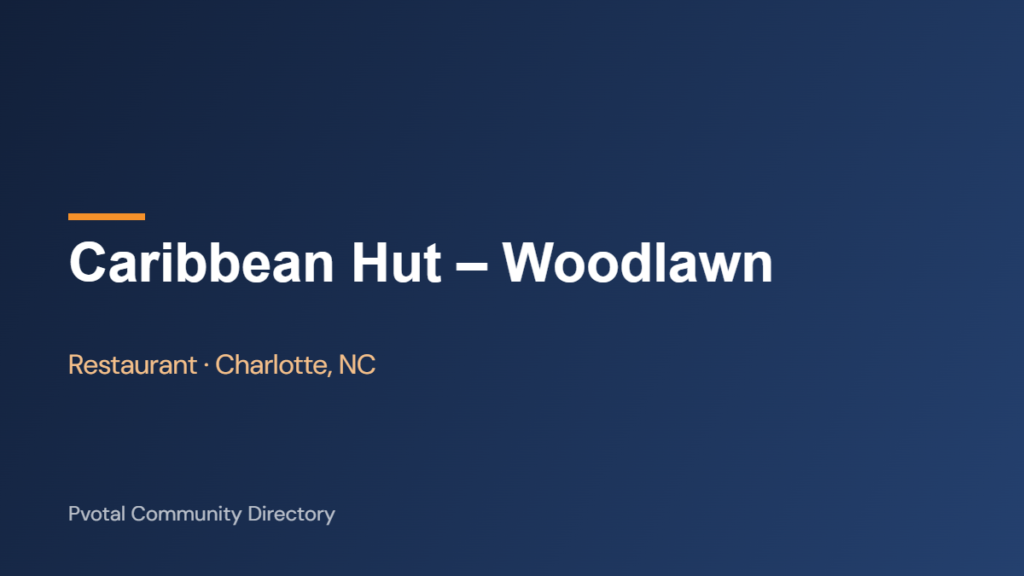 Caribbean Hut – Woodlawn