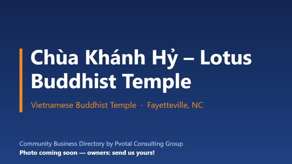 Chùa Khánh Hỷ – Lotus Buddhist Temple
