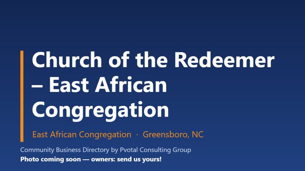 Church of the Redeemer – East African Congregation