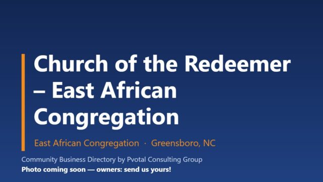 Church of the Redeemer – East African Congregation