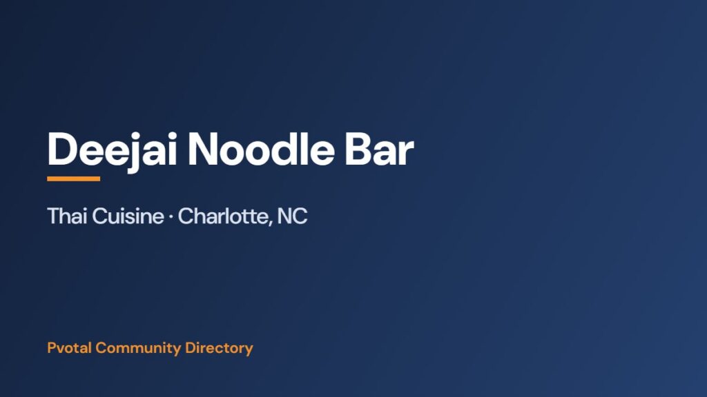 Deejai Noodle Bar